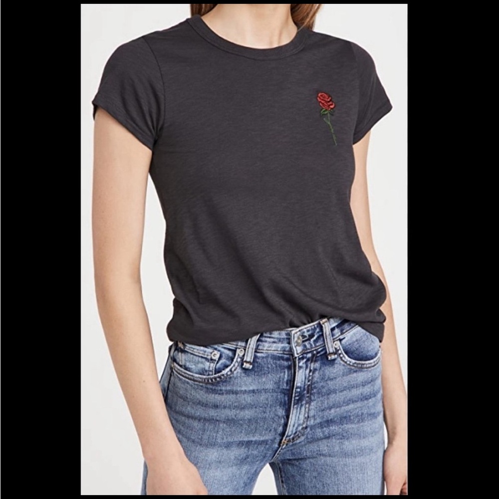 Rag & Bone Rose Script Jersey Tee - image 2